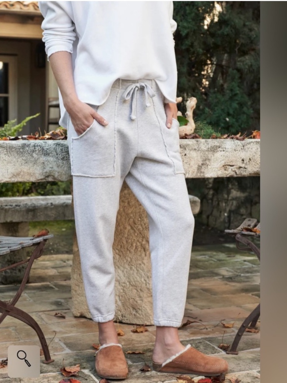 Frank & Eileen Eamon Jogger Sweatpants in Gray Melange — Womens XS